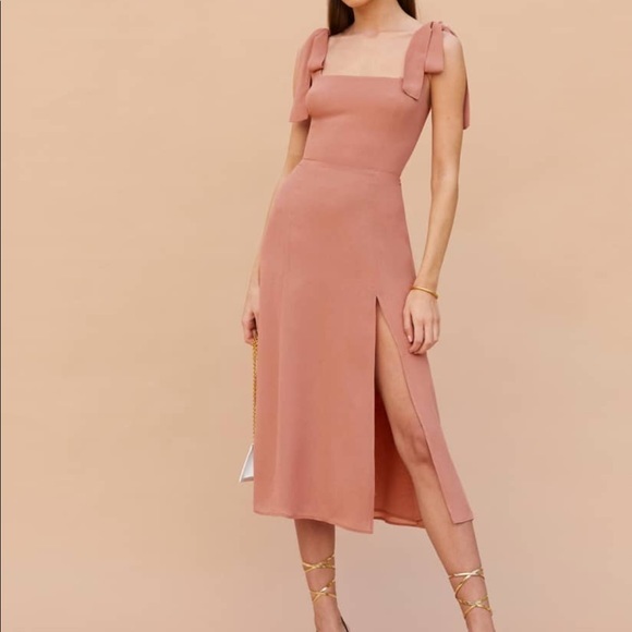 NWOT Reformation Twilight Dress Praline - Picture 2 of 6